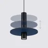 Lampa wisząca PELTA 1 czarna/granatowa